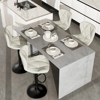 Tabourets de bar pivotants réglables, durables et légers, tabourets de comptoir rembourrés pour cuisine, restaurant moderne, bar à domicile, extérieur