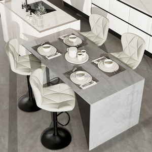 Sgabelli da Bar Girevoli Regolabili, Leggeri e Resistenti, Sgabelli Imbottiti da Cucina, Moderni per Ristorante, Bar di Casa e Esterni - Product Image 5