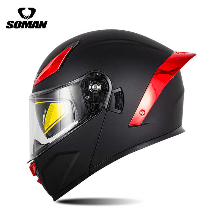 flip up motorcycle helmet safety ILM Adult Dual Visor Modular Full Face Helmet DOT Model WS206(white,Medium) : Automotive 58cm) L 22.9 inch to 23.6 inch(59 Classic Modular Safety Riding Helmet