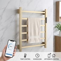 Toallero Eléctrico con Control de Temperatura, Perchero Eléctrico, Toallero Calefactor para Baño