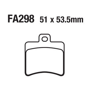 Pastillas de freno de disco para motocicleta, sustrato de cobre, sinterización de metal para ATV FA298 Aprilia Derbi <span class=keywords><strong>Keeway</strong></span> Benelli - Product Image 4