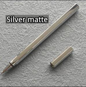 Stylo à bille hexagonal créatif en cuivre minimaliste nordique, encre noire 0,5 mm - Product Image 5