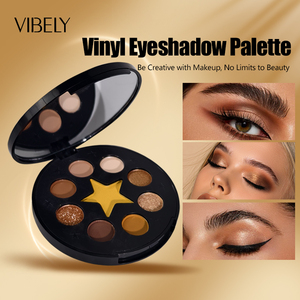 Retro Vinyl Record <strong>Eyeshadow</strong> Palette High Pigment Matte Shimmer Glitter Waterproof Long Lasting <strong>Eyeshadow</strong> Palette <strong>Private</strong> <strong>Label</strong> - Product Image 2