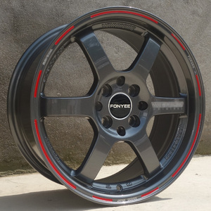 Fonyee pour RAYS TE37 17 pouces 17x7.5/8 4x100 5x11 2/113/114.3 4 5 trous de roue Huecos Mag alliage roues de voiture de tourisme jantes automatiques - Product Image 5