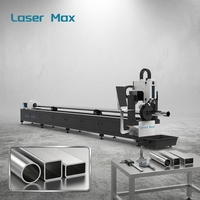 Mesin Pemotong Laser CNC 1500W, Pemotong Laser Tabung 6012 Dua Chuck, Tailing Pendek 180mm untuk Fabrikasi Pipa Bulat dan Persegi