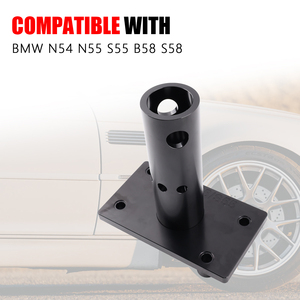 Plaque adaptatrice de support moteur en aluminium billette légère pour BMW N54 N55 S55 B58 S58, support de reconstruction moteur, MOQ5 ENM065-BK - Product Image 2