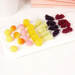 Juguete de Moda, Miniatura de Frutas y Verduras de TPR, Modelo de Uva y Melocotón, Accesorios de Cocina para Casa de Muñecas, Juguetes para Niños y Niñas - Product Image 5