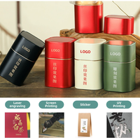 Boîtes rondes en métal personnalisées pour chocolat et thé, mini-boîtes d'emballage rondes avec bouchons intérieurs et couvercles, boîtes rondes en métal