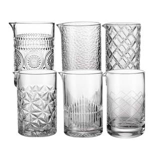 23oz Grand <span class=keywords><strong>Bar</strong></span> sans plomb Barman Barware Martini Verres à boire en cristal côtelé Shaker Mélangeur <span class=keywords><strong>Cocktail</strong></span> Mélange Tasses en verre - Product Image 1