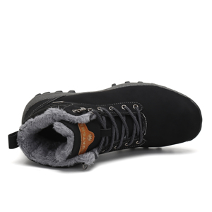 Stivali da neve da trekking invernali da uomo foderati in pelliccia antiscivolo resistenti all'acqua - Product Image 4
