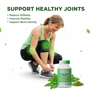 แคปซูลโปรตีนจากใบมอรินก้าธรรมชาติสำหรับผู้ใหญ่ แบรนด์ OEM รับผลิตภายใต้แบรนด์ของคุณ |   ผงมะรุมมังสวิรัติ ประโยชน์สารต้านอนุมูลอิสระ เพิ่มพลังงาน - Product Image 3