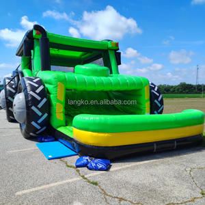 Castillo Inflable <span class=keywords><strong>Toro</strong></span> Mecánico con Tobogán y Piscina - Product Image 1