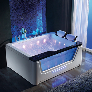 HANSE-bañera de hidromasaje de acrílico de gran tamaño <span class=keywords><strong>para</strong></span> <span class=keywords><strong>dos</strong></span> <span class=keywords><strong>personas</strong></span>, bañera de hidromasaje de lujo con cascada y control inteligente - Product Image 2
