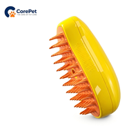 Peigne de massage rechargeable pour animaux de compagnie, vaporisateur électrique pour enlever les poils des chiens et des chats, brosse de toilettage antistatique