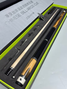 Taco de billar <span class=keywords><strong>ZENI</strong></span> de calidad premium hecho a mano con eje de carbono y arce, QianYi Radial Pin, doble eje, punta de 12.2mm y 11.8mm con contrapeso. - Product Image 3