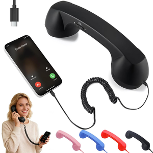 Auriculares Telefónicos Retro Tipo C con Cable para Música, Compatibles con Bluetooth, para Teléfonos Móviles Populares de Tiktok y Kits de Coche - Product Image 1