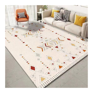 Design géométrique blanc <span class=keywords><strong>casse</strong></span> 100% polyester tapis grand format - Product Image 1