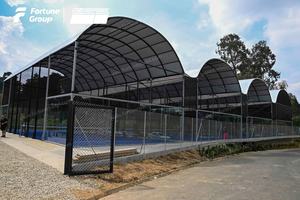 Techo eléctrico personalizado para exteriores, apertura y cierre automático, <span class=keywords><strong>cancha</strong></span> <span class=keywords><strong>de</strong></span> Pádel <span class=keywords><strong>de</strong></span> 10*20M, <span class=keywords><strong>cancha</strong></span> <span class=keywords><strong>de</strong></span> Pádel profesional - Product Image 2