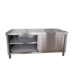 금속 SS304 음식 급료 부엌 요리 테이블 절단 저장 탁상 테이블