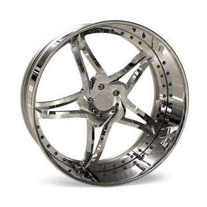 ล้อฟอร์จเว้า RISE Chrome ขนาด 22 24 26 28 30 นิ้ว 5x114.3 5x112 6x139.7 สำหรับรถยนต์ Volkswagen Beetle <span class=keywords><strong>Porsche</strong></span> 911 - Product Image 6