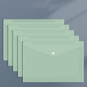 Hot Sales Clear Plastic A4 <strong>File</strong> Bag with Snap Button School <strong>Folder</strong> Document Wallet Pocket <strong>Envelope</strong> for Document Organization - Product Image 5