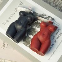 Bougie en cire de soja écologique, mannequin féminin brésilien BBL grande taille, demi-corps, avec poitrine et fesses généreuses, pour décoration intérieure - Nouveauté très prisée
