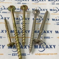 Clous à tête plate en acier inoxydable SS304/316 pour panneaux de particules, double filetage Torx, construction ronde pour panneaux de particules
