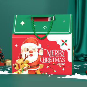 New Christmas Day Hand-Carry Paper <b>Box</b> Party Favor Packaging Gift <b>Box</b> <b>Empty</b> Jewelry <b>Box</b> - Product Image 3
