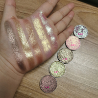 Palette d'ombres à paupières multichromes et duochromes 12 couleurs en marque blanche, palette d'ombres à paupières personnalisée, palette d'ombres à paupières DIY sur mesure
