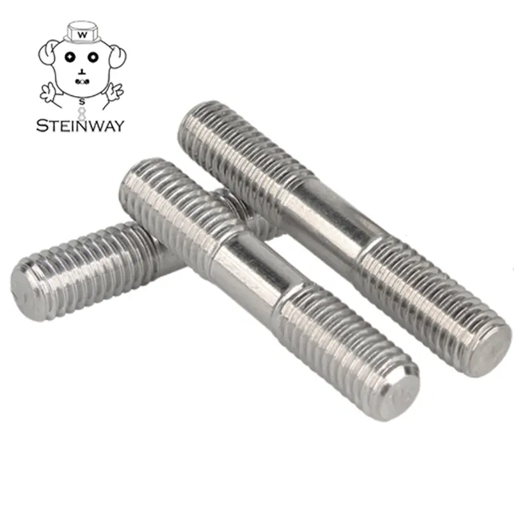 Thép không gỉ 304 din975 A2-70 Threaded Rod kết thúc tất cả các chủ đề Stud Bolt thép không gỉ đôi Threaded Hanger bu lông 304