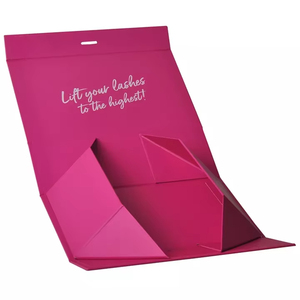 Biểu Tượng Tùy Chỉnh Kích Thước Màu Hồng Gấp Các Tông Giấy Quần Áo Ribbon Đóng Cửa Hình Từ Có Thể Gập Lại Bao Bì Hộp Quà Tặng - Product Image 5