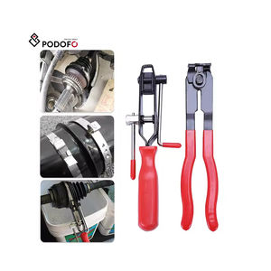 Podofo 2pcs Joint Boot Clamp <b>Pliers</b> <b>Set</b> Hose Band Cut-off <b>Pliers</b> Car Banding Tool Kit Wholesale OEM ODM - Product Image 2