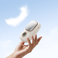Mini ventilateur portable à main, ventilateur de refroidissement d'air, ventilateur portable USB personnel, ventilateur à compresse de glace à suspendre au cou