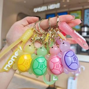Glow-in-the-dark Turtle Keychain Cartoon Turtle Car <b>Key</b> <b>Chain</b> Exquisite Backpack Gift Small Pendant - Product Image 6