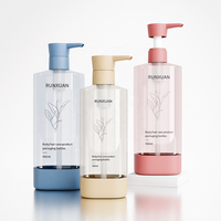 Bouteille pompe vide en plastique PET pour gel douche 350 ml, bouteille de gel douche 500 ml, flacons de shampoing et après-shampoing, emballage pour soins de la peau