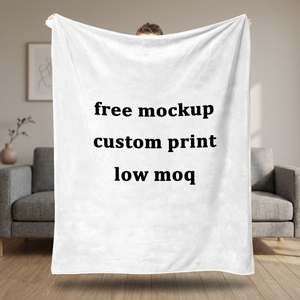 Manta de Felpa Personalizada con Estampado, Rectangular, Suave, Decoración para el Hogar, para Todas las Temporadas, Estilo Simple, Manta de Franela, MOQ Bajo - Product Image 1