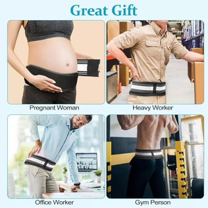 Cinturón <span class=keywords><strong>de</strong></span> soporte pélvico ajustable Cinturón <span class=keywords><strong>de</strong></span> <span class=keywords><strong>cadera</strong></span> sacroilíaco lumbar bajo para aliviar el <span class=keywords><strong>dolor</strong></span> <span class=keywords><strong>de</strong></span> articulación sacroilíaca para mujer - Product Image 6