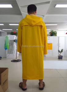 Yellow Pvc Polyester <strong>Rain</strong> Suit Raincoat for <strong>Men</strong> Industrial <strong>Rain</strong> <strong>Coat</strong> - Product Image 3
