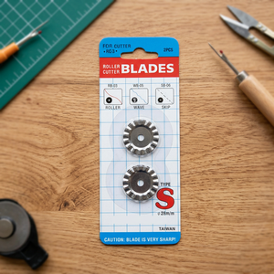 DK-572-1 <b>Blades</b> Spare for Skip Knife or Wave Knife | <b>Roller</b> Cutter <b>Blades</b> Type S Stainless Steel 2Pcs Durable Taiwan Made - Product Image 3