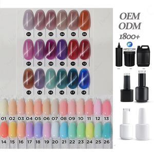 Suministros para Uñas OEM/ODM, Esmalte de Gel Base Coat de 15 ml, Más de 1800 Colores, Gel Base de Goma con Muestra Gratis - Product Image 1