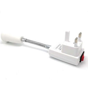 Châu Âu Mỹ Úc EU Anh Mỹ AU cắm <span class=keywords><strong>E27</strong></span> ánh sáng cơ sở chuyển đổi dẫn bóng đèn ổ cắm 20cm ROTARY Đèn chủ chuyển đổi vít - Product Image 3