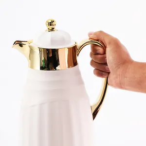 Dubai Luxury Gold Plated Insulated Vacuum Flask Thermos Dallah Arabic Turkish Coffee Pot