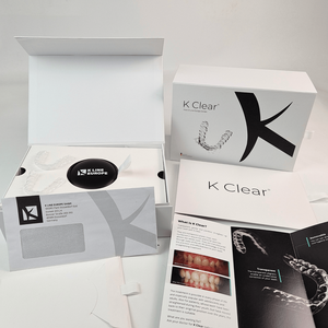 Scatola in Cartone Personalizzata Multiuso per Igiene Orale con Specchio, Custodia per Pulizia Dentiere e Allineatori Ortodontici - Product Image 1