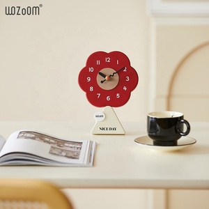 Mandelda Hot Bán Hoa Hiện Đại Hình Bảng Đồng Hồ Trang Trí Tự Làm Im Lặng Thạch Anh Bàn Trang Trí Quà Tặng Đồng Hồ Cho Nhà Văn Phòng Cà Phê - Product Image 6