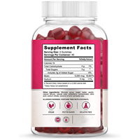 Marque privée OEM gratuit acide hyaluronique multivitamine 10000mcg croissance des cheveux kératine collagène et biotine gummies