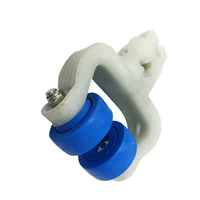 Ligne d'abattage de volaille de poulet Chariot en acier inoxydable T Track Glissière en nylon pour convoyeur aérien