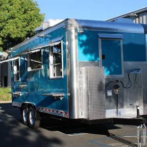 Đầy đủ nhà bếp sử dụng thực phẩm trailers cho bán bởi chủ sở hữu với CE thực phẩm xe tải di động thực phẩm Trailer cho bán - Product Image 3