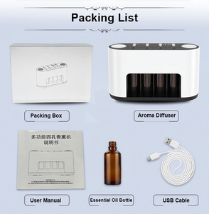   Diffuseur d'huiles essentielles portable sans eau avec fonction musicale, atomiseur d'arômes purs et ions négatifs - Product Image 4