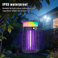 Matamosquitos Solar de 2100 Pies Cuadrados con LED para Exteriores, Trampa Eléctrica de 4200V para Moscas y Mosquitos, Ideal para Patios Grandes, Granjas y Uso Comercial con UV