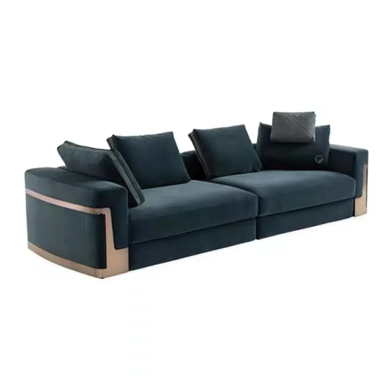 Modern style leather living room sofas light luxury sofas, sectionals couch lounge custom sofa set furniture for home